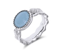 Aquamarine Silver Rings NSR-2173